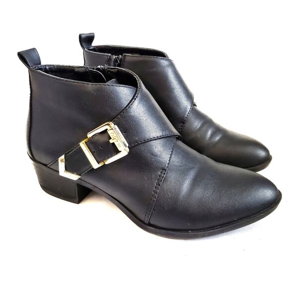 Bar III | Ontario Monk Strap Heeled Booties - Picture 1 of 12